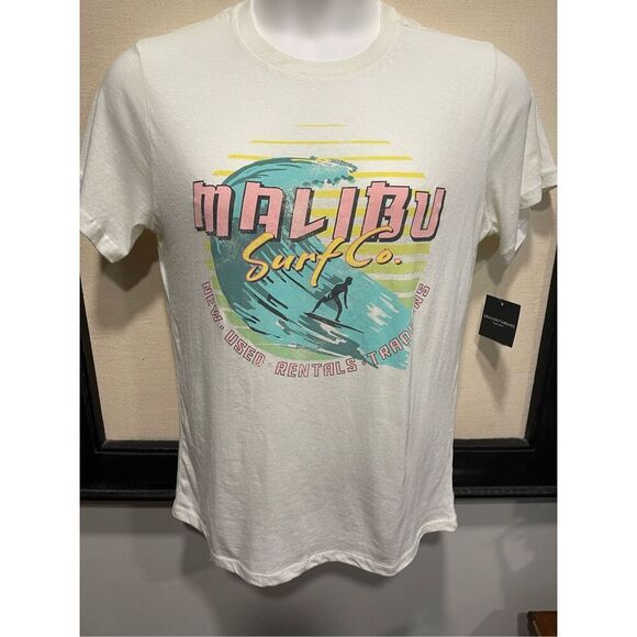 Malibu surfing tshirt medium B3 - Picture 1 of 6